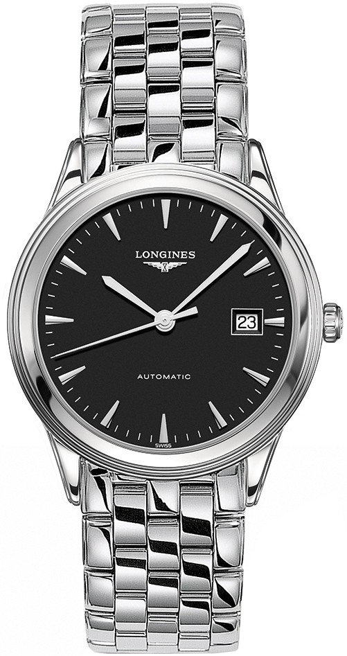 Longines Flagship Black Dial & Stainless Men's Watch L4.874.4.52.6