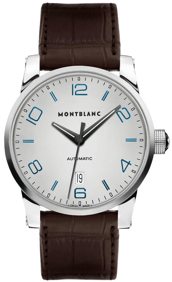 MontBlanc TimeWalker Date Silver Dial Men's Automatic Watch 110338