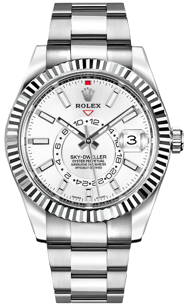 Rolex Sky-Dweller White Dial Luxury Watch 326934
