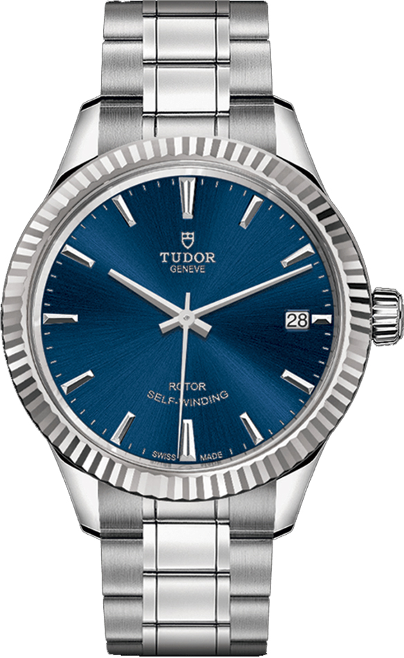Tudor Style 34mm Blue Dial Women's Watch M12310-0013