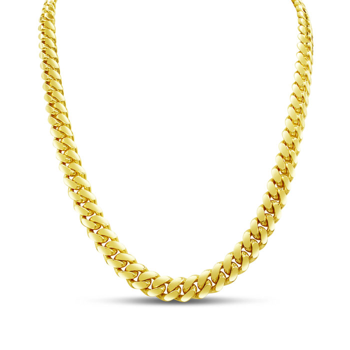 14K Yellow Gold (72 g) 6.70mm 24 Inch Miami Cuban Chain Necklace by SuperJeweler