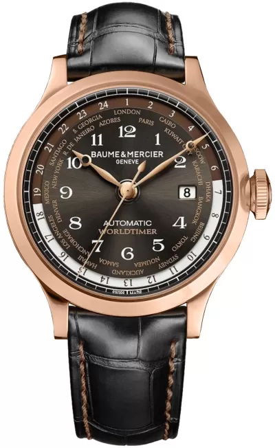 Baume & Mercier Capeland Brown Dial Men's Automatic Watch 10136