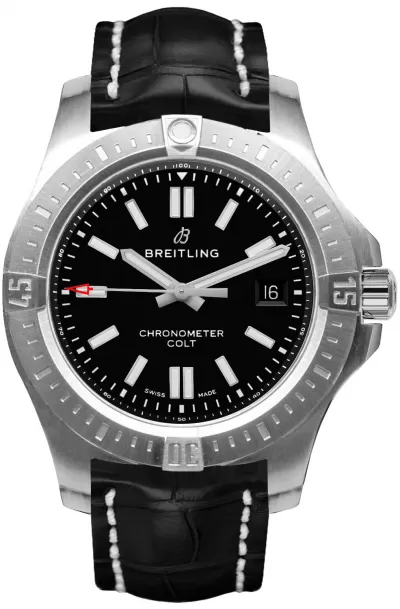 Breitling Chronomat Colt Automatic 44 Black Dial Watch A1738810/BG81-743P