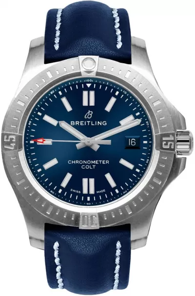 Breitling Chronomat Colt Automatic 44 Men's Blue Dial Watch A17388101C1X1