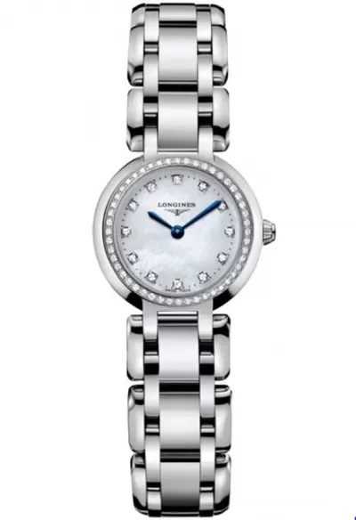 Longines PrimaLuna Pearl White Dial with Diamonds Women's Watch L8.109.0.87.6