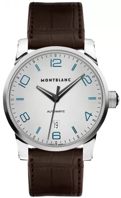 MontBlanc TimeWalker Date Silver Dial Men's Automatic Watch 110338