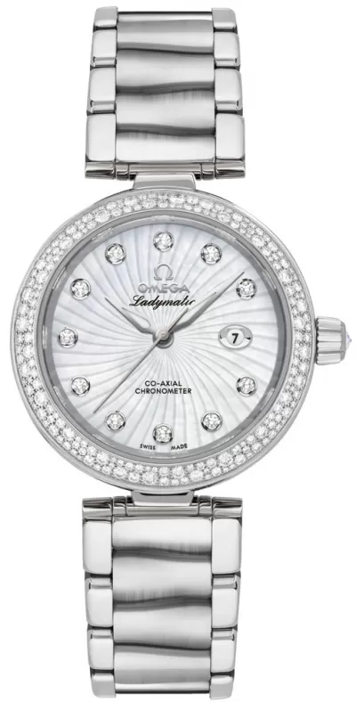 Omega De Ville Ladymatic 34mm Automatic Chronometer Women's Watch 425.35.34.20.55.001