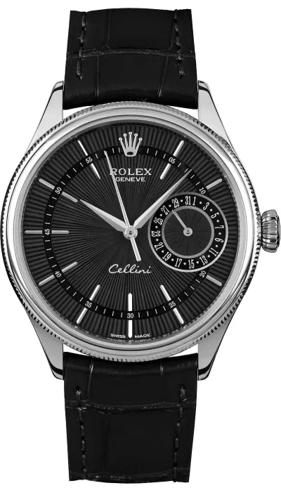 Rolex Cellini Date Black Dial Men's Luxury Watch 50519