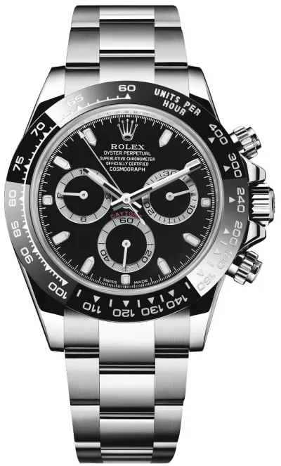 Rolex Cosmograph Daytona Men's Black Dial Watch 116500LN