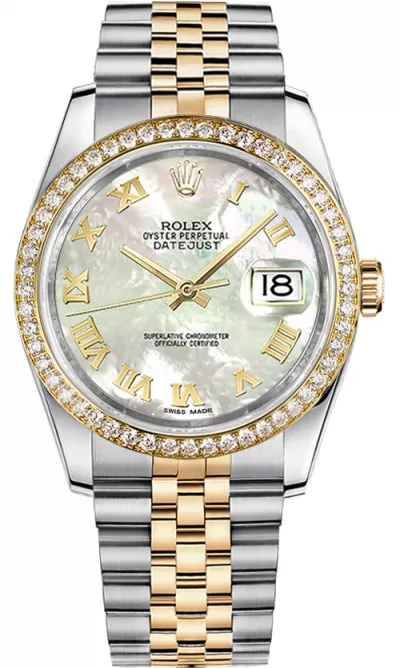 Rolex Datejust 36 Mother of Pearl Dial Watch 116243
