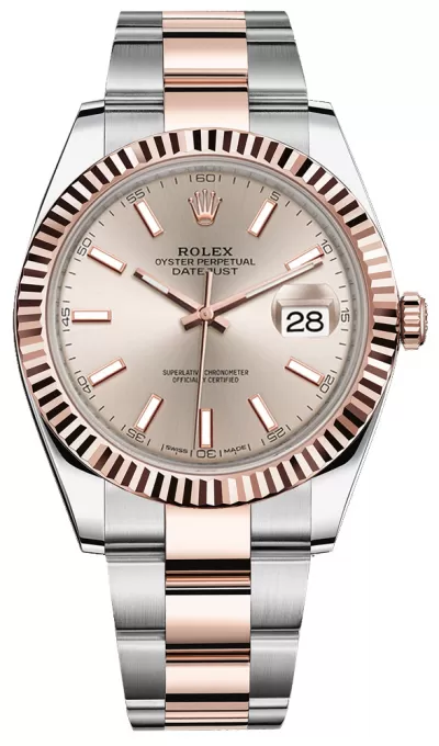 Rolex Datejust 41 Rose Gold & Steel Watch 126331