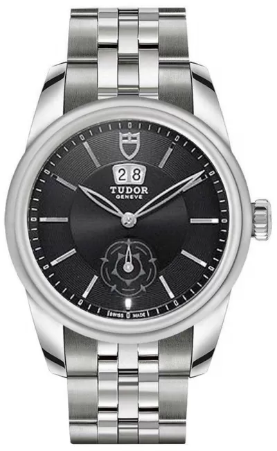 Tudor Glamour Double Date Black Dial Men's Watch M57000-0001
