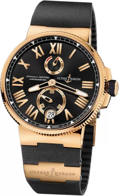 Ulysse Nardin Marine Chronometer Rose Gold Men's Watch 1186-122-3/42