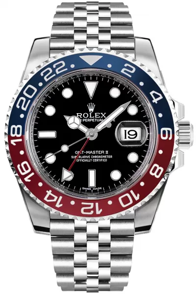 Rolex GMT-Master II Pepsi Luxury Men's Watch 126710BLRO
