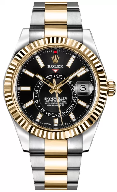Rolex Sky-Dweller Black Dial Men's Watch 326933