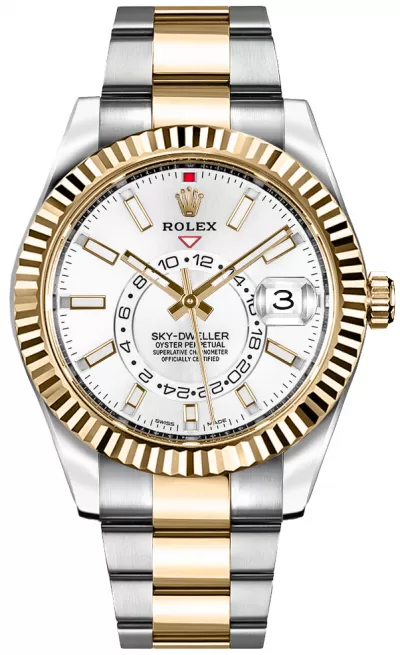 Rolex Sky-Dweller White Dial Men's Watch 326933