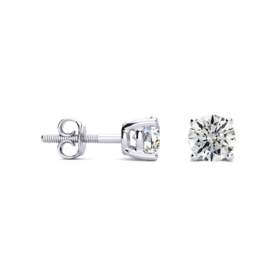 1.25 Carat G/H Color SI Quality Round Diamond Stud Earrings in Platinum by SuperJeweler