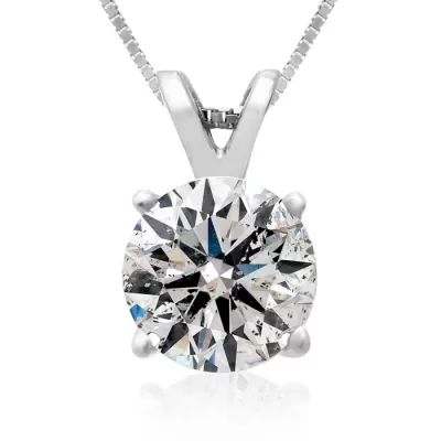2 Carat 14k White Gold Diamond Pendant Necklace, 4 stars, G/H Color, 18 Inch Chain by SuperJeweler