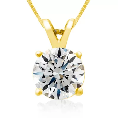 Fine 2 Carat 14k Yellow Gold Diamond Pendant Necklace, , 18 Inch Chain by SuperJeweler