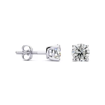 1.25 Carat Diamond Stud Earrings in 14k White Gold,G/H Color Color I1 Clarity by SuperJeweler