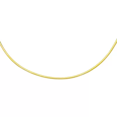 14K Yellow Gold (5.7 g) 3.0mm 7 Inch Round Omega Chain Bracelet by SuperJeweler