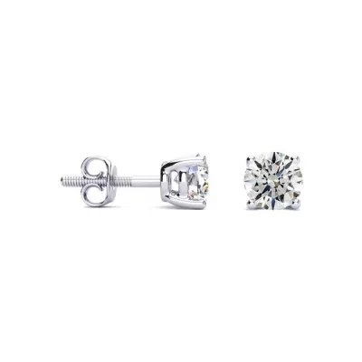 2/3 Carat Diamond Stud Earrings in 14k White Gold,  Color, SI1-SI2 Clarity by SuperJeweler