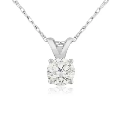 1/3 Carat 14k White Gold Diamond Pendant Necklace, 4 stars, G/H Color, 18 Inch Chain by SuperJeweler