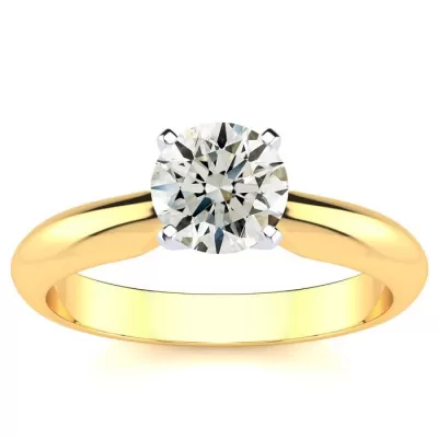1 Carat 14k Yellow Gold Diamond Engagement Ring,  SI3/I1 by SuperJeweler