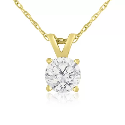 2/3 Carat 14k Yellow Gold Diamond Pendant Necklace, 4 stars, G/H Color, 18 Inch Chain by SuperJeweler